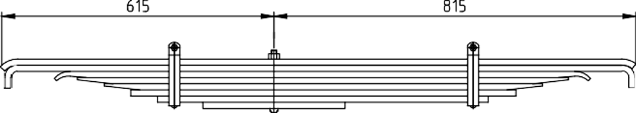 3rd Axle Spring 90CT5560CA for FORD