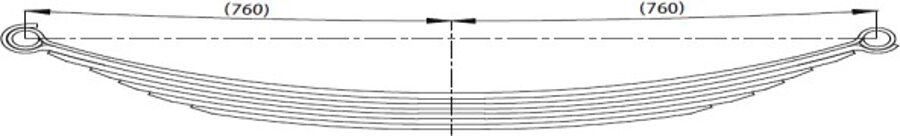 Front Spring 90x13-14-15 for IVECO 380E-37 K.T