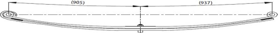 Front Spring 90x30/31 for VOLVO-RNLT TRUCK