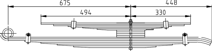 Rear Spring 3777709295 for ISUZU