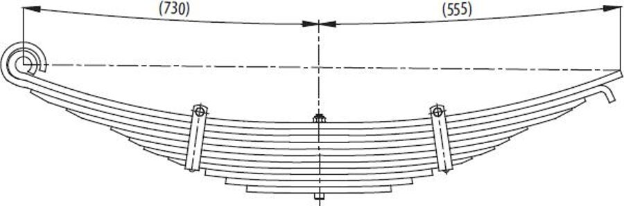 Rear and Helper Spring for FORD CARGO 2621 Ö Z