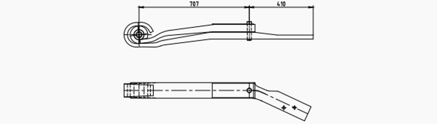 Rear Spring 1421061 for SCANIA 