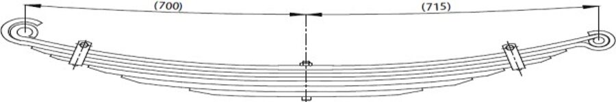 Rear Spring 93812674/504131202/200/01/03 for IVECO DAILY 