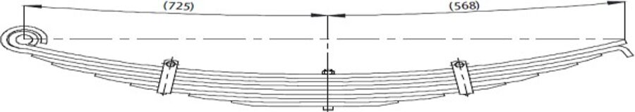Rear Spring A375320000504/A3753200305 for MERCEDES.3228C AXOR Wholesale