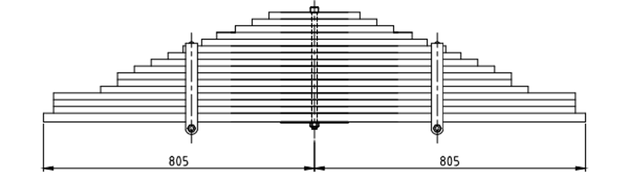 Rear Spring 6C465560AC for FORD
