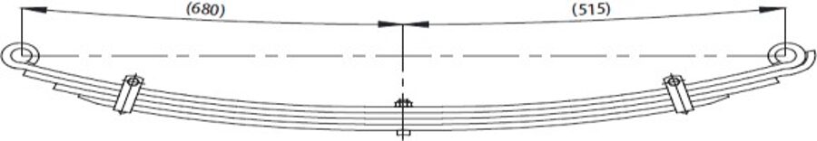 Rear Spring 70x6/7 for TEMSA MTS L-200