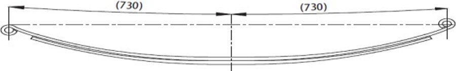 Rear Spring 80x19/18 for Renault Master