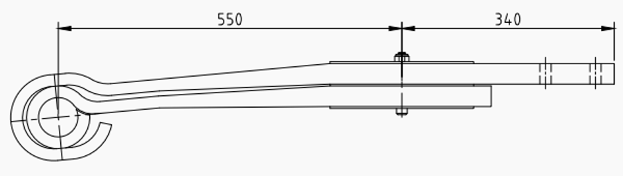 Trailer Rear Spring 8231223000C for KASSBOHRER 