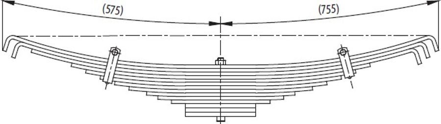 Additional Axle 17000T Spring for DODGE PD 950