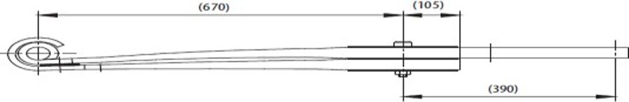 Rear Spring 54RS712422 for BMC MİDİLUX C H.Y