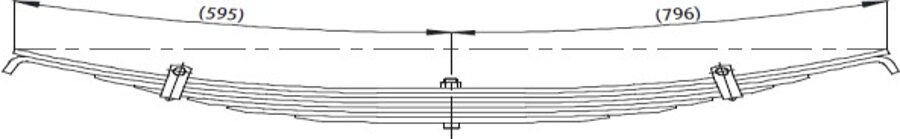 Additional axle Spring A375320040206/A3753200005 for MERCEDES.3228C AXOR Wholesale