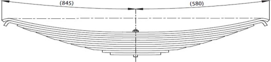 Additional Axle Spring for FORD CARGO 3230 Ö Z