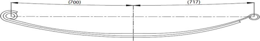 Rear Spring 60x21 for IVECO DAILY 