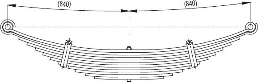 Front Spring 6C465310AC/6C465310AD for FORD CARGO 3430D