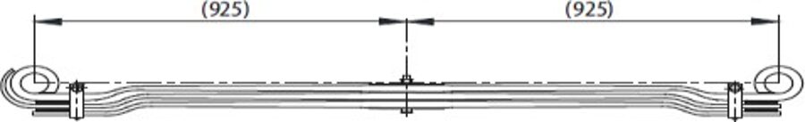 Front Spring 81434026227/72930000 for MAN TGA 33360 PRB