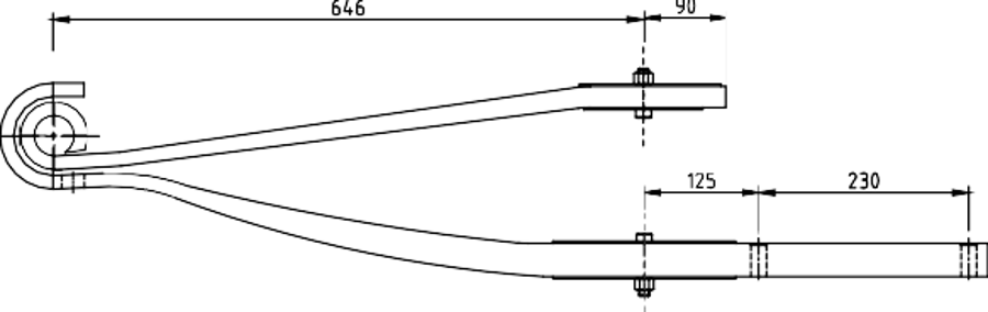 Rear Spring 3888857830 3888857840 for ISUZU
