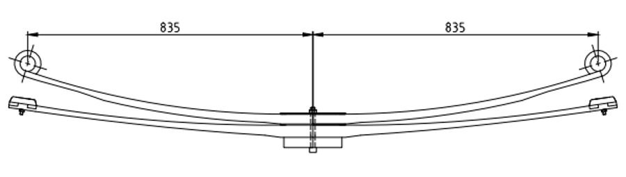 Rear Spring 504087348 for IVECO