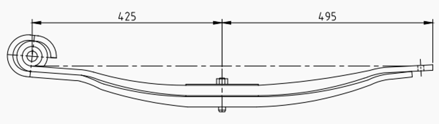 Trailer Rear Spring 508203520 for BPW
