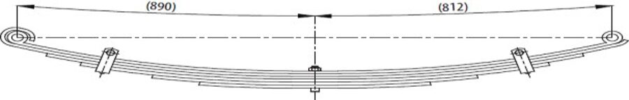 Front Spring 09566000/257591 for VOLVO FM 10