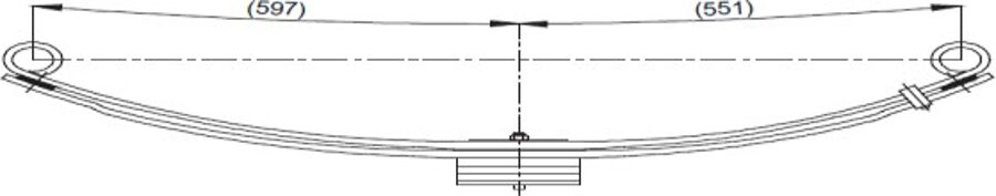 Front Spring 51RS700395/51RS700702 for BMC LEVEND (İNCE)