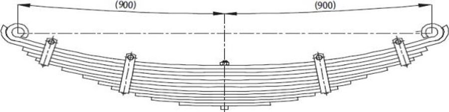 Front Spring 83434006005 for MAN 26281