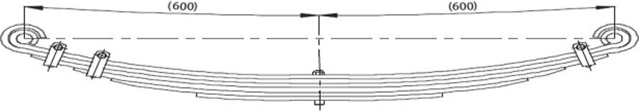 Front Spring MC110222/MK383751 for TEMSA CANTER 7,5T