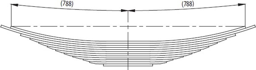 Rear Spring for MACK DM 6115