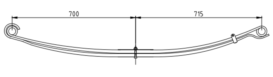 Rear Spring 504048773 for IVECO