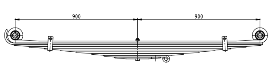 Front Spring 81434026115 81434026116 81434026117 for MAN