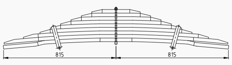 Rear Spring 257647 257649 for VOLVO