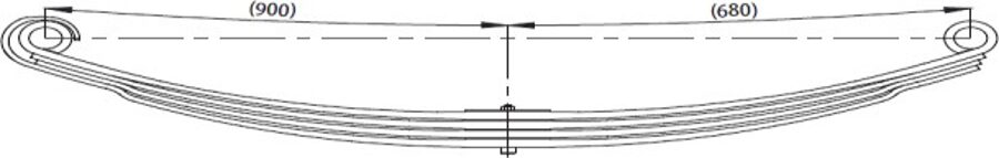 Rear Spring 33806000 for MERCEDES 41 40 1.DIN Wholesale 