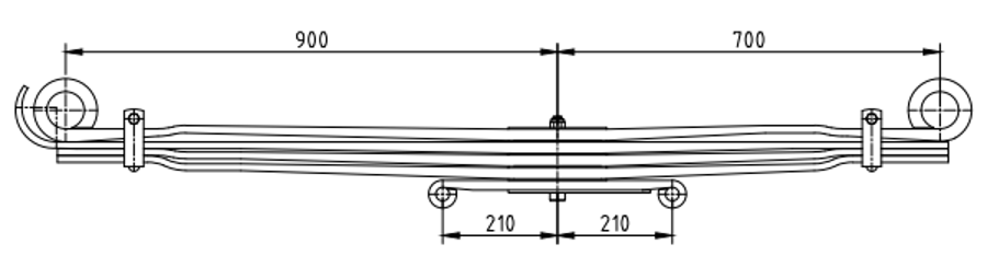 Front Spring 81434026175 for MAN