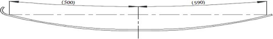 Rear Spring 70x6 for TEMSA MTS.L200 4X4