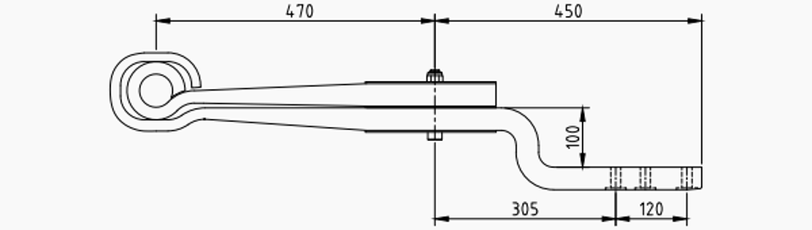 Trailer Rear Spring 508202670 508202680 for BPW