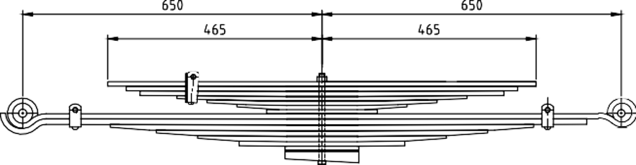 Rear Spring 3870175042 for ISUZU