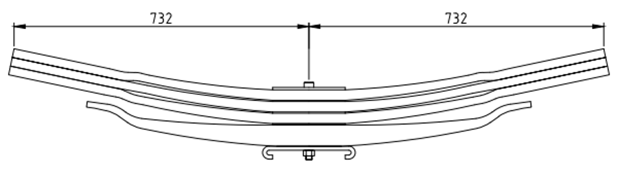 Rear Spring 42126135 for IVECO