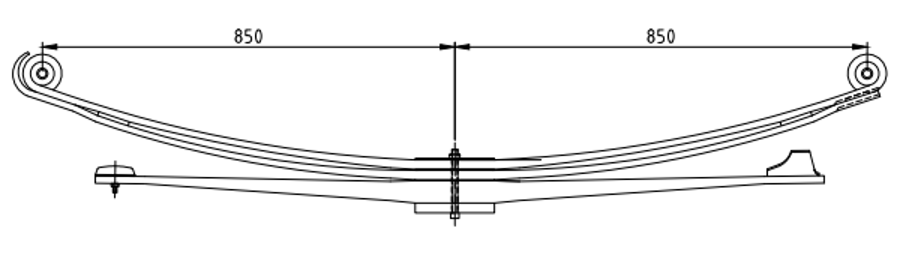Rear Spring 81434026622 81434026623 81434026624 for MAN