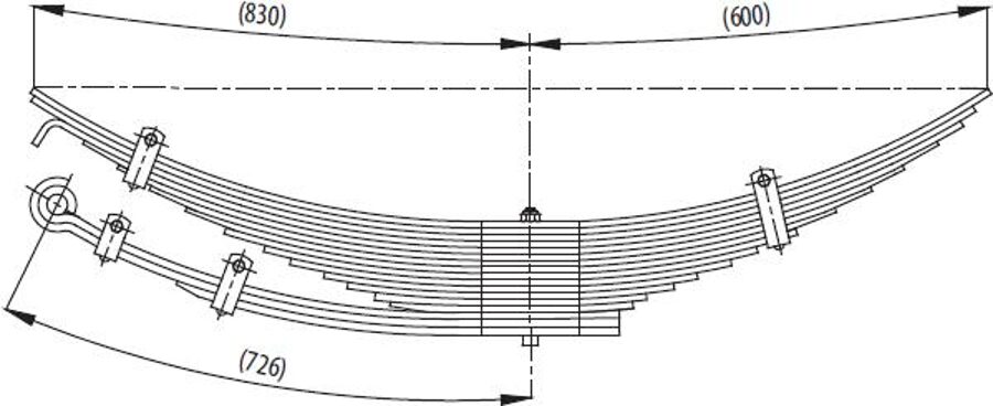 Rear Spring for DODGE AS 26 235 SN(DZ)