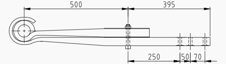 Trailer Rear Spring 508202830 508202820 for BPW
