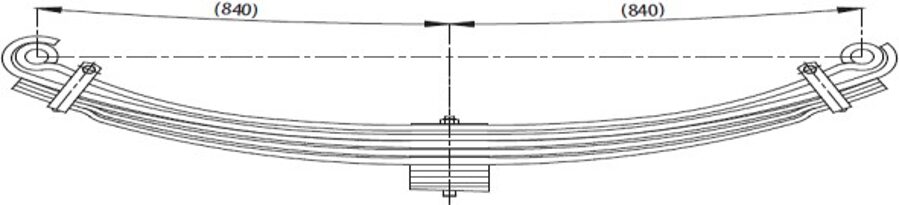 Front Spring 4C465310AB for FORD CARGO