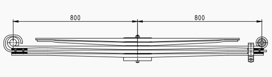 Rear Spring 6773550 6773551 for VOLVO
