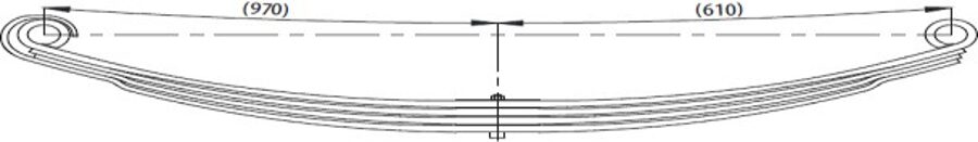 Rear Spring A9493200602 for MERCEDES 41 48/50 1.D Wholesale 