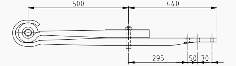 Trailer Rear Spring 508212670 for BPW