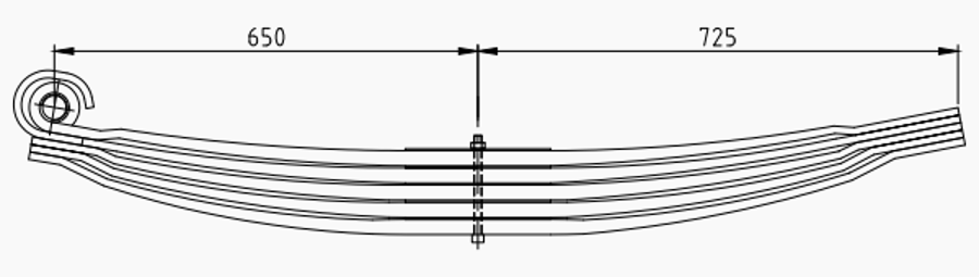 Rear Spring 3121088 for VOLVO