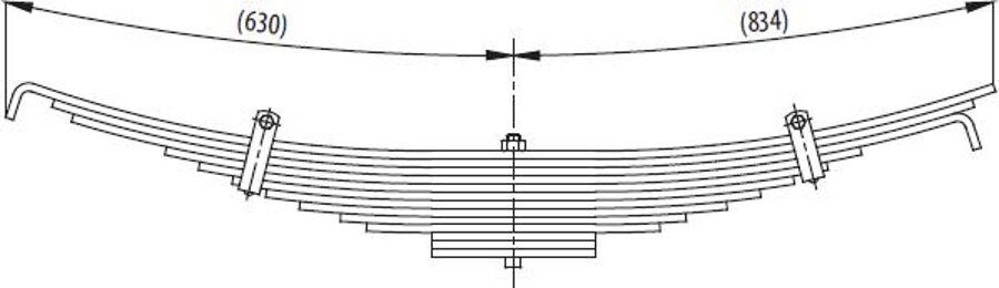 Additional Axle Spring for DODGE AS 32 260 LN