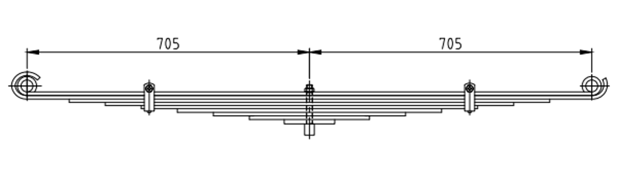 Front Spring 240200001 for IVECO