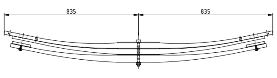 Rear Spring 81434006875 81434006870 81434006879 for MAN