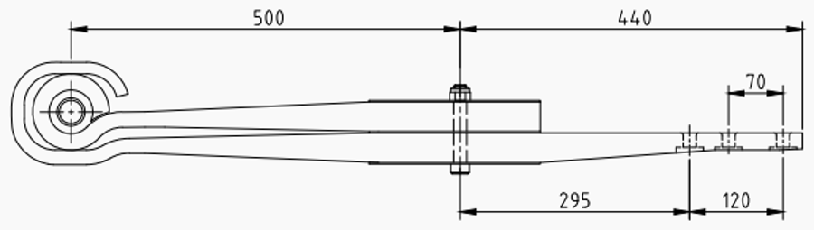 Trailer Rear Spring 508212610 for BPW
