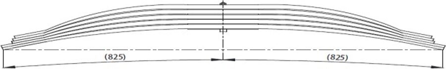 Rear Spring 34026602/81434026681/72917000/814340267 for MAN 33 460 PRB