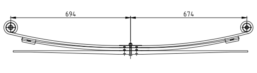 Rear Spring YC155560ZJ YC155560YJ for FORD